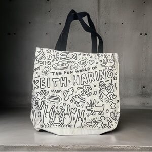 Keith Haring Canvas Tote, Official MAAI Model Mansion Bag
